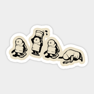 Nier:Automata Robot falling Sticker